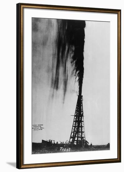 Oil Gushing Over-null-Framed Photographic Print