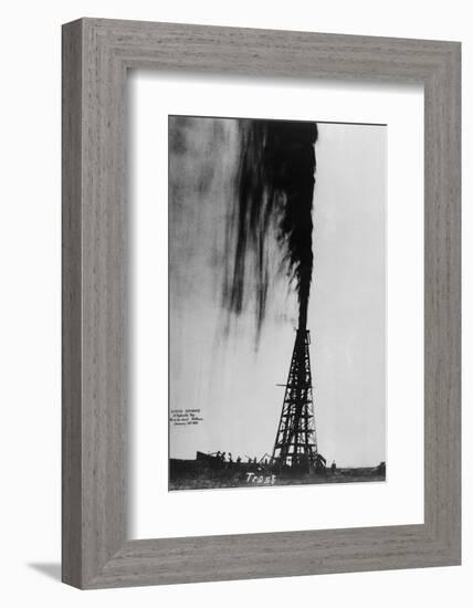 Oil Gushing Over-null-Framed Photographic Print