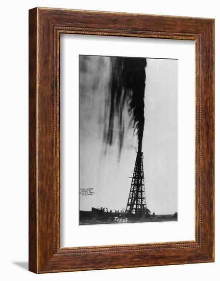 Oil Gushing Over-null-Framed Photographic Print