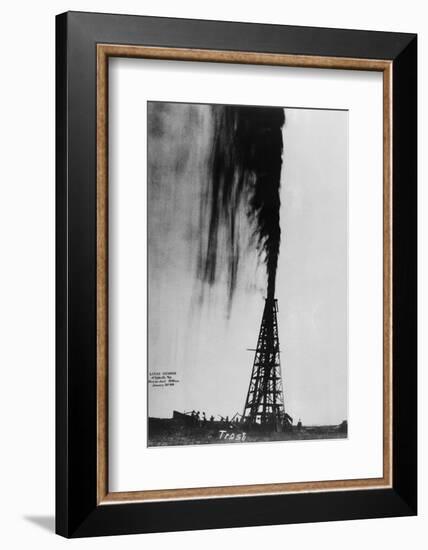 Oil Gushing Over-null-Framed Photographic Print