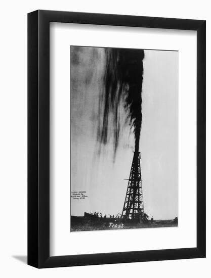 Oil Gushing Over-null-Framed Photographic Print