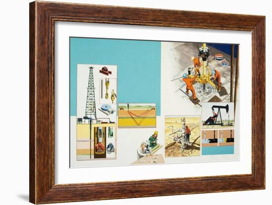 Oil Industry-Clifford Meadway-Framed Giclee Print