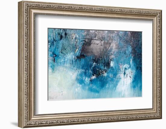 Oil Painting Abstract Texture Background-malija-Framed Photographic Print