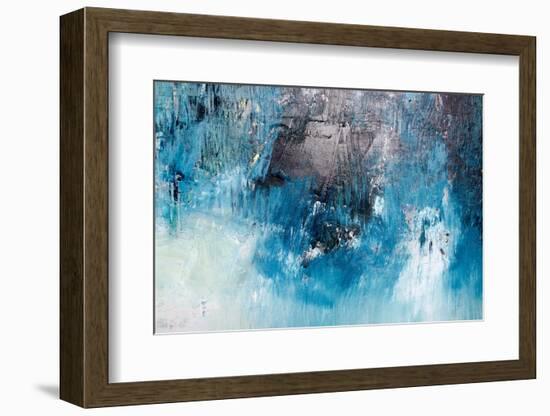 Oil Painting Abstract Texture Background-malija-Framed Photographic Print