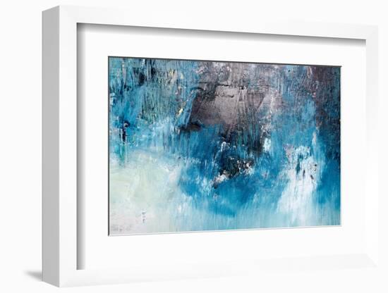 Oil Painting Abstract Texture Background-malija-Framed Photographic Print