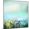 Oil Painting of Flowers Plant. Dandelion Flower in Fields.-Nongkran_ch-Mounted Photographic Print