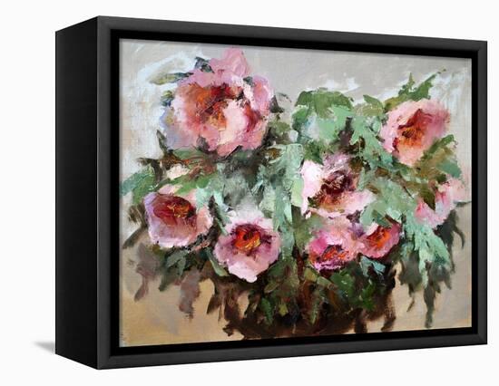 Oil Painting of Flowers.-DenKuvaiev-Framed Premier Image Canvas