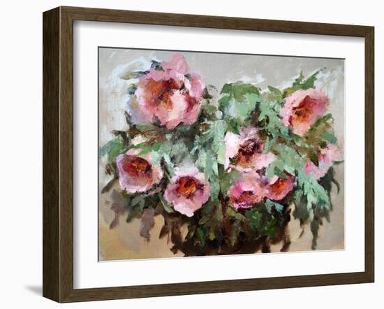 Oil Painting of Flowers.-DenKuvaiev-Framed Photographic Print