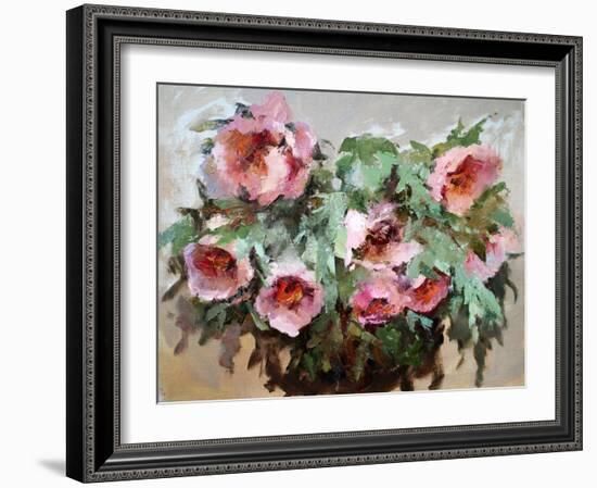 Oil Painting of Flowers.-DenKuvaiev-Framed Photographic Print