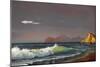 Oil Painting On Canvas , Background Of Sea Sunset-Lilun-Mounted Art Print