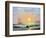 Oil Painting On Canvas , Sailboat Against A Background Of Sea Sunset-Lilun-Framed Art Print