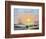 Oil Painting On Canvas , Sailboat Against A Background Of Sea Sunset-Lilun-Framed Art Print