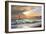 Oil Painting On Canvas , Sailboat Against A Background Of Sea Sunset-Lilun-Framed Art Print