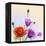 Oil Painting. Spring Card with Poppies Flowers-Valenty-Framed Stretched Canvas