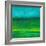 Oil Painting Texture. Green And Blue-landio-Framed Art Print