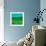 Oil Painting Texture. Green And Blue-landio-Framed Art Print displayed on a wall