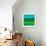 Oil Painting Texture. Green And Blue-landio-Framed Art Print displayed on a wall