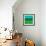 Oil Painting Texture. Green And Blue-landio-Framed Art Print displayed on a wall