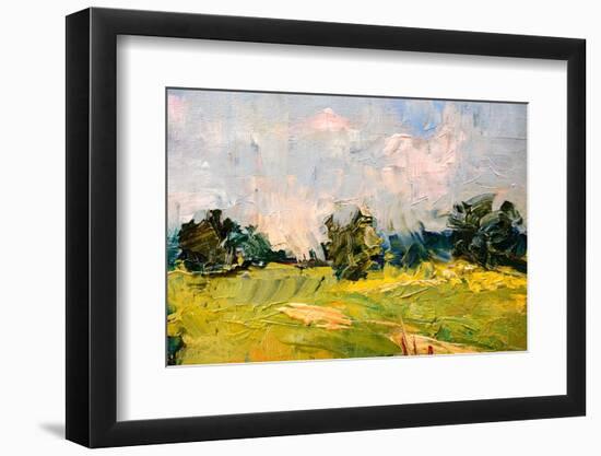 Oil Painting-????? ???????-Framed Photographic Print