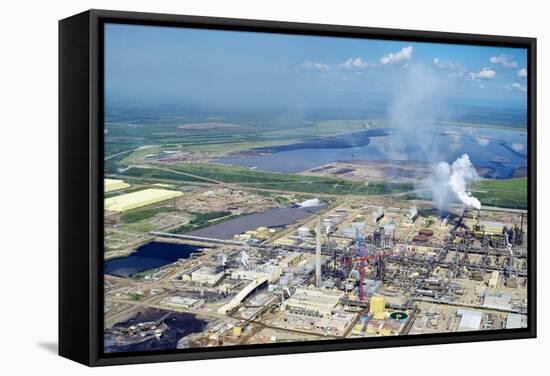 Oil Processing Plant, Athabasca Oil Sands-David Nunuk-Framed Premier Image Canvas