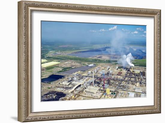 Oil Processing Plant, Athabasca Oil Sands-David Nunuk-Framed Photographic Print