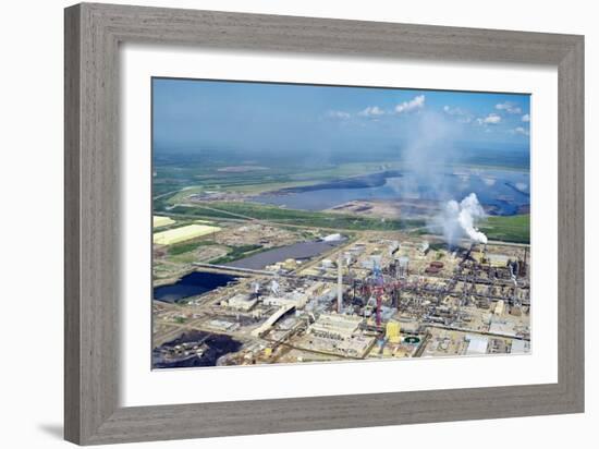 Oil Processing Plant, Athabasca Oil Sands-David Nunuk-Framed Photographic Print