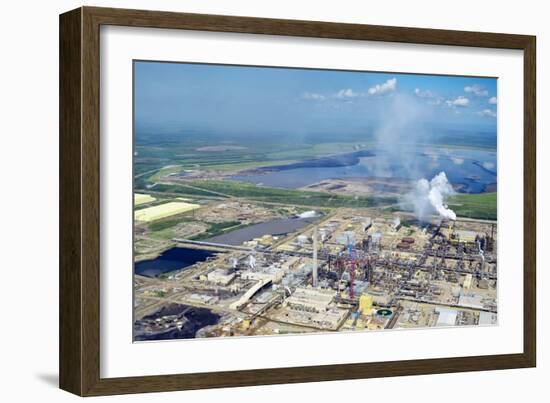 Oil Processing Plant, Athabasca Oil Sands-David Nunuk-Framed Photographic Print