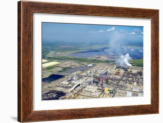 Oil Processing Plant, Athabasca Oil Sands-David Nunuk-Framed Photographic Print