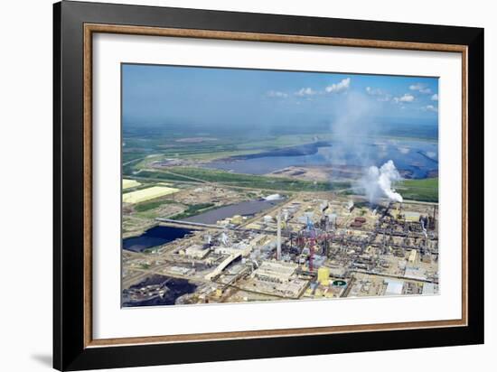 Oil Processing Plant, Athabasca Oil Sands-David Nunuk-Framed Photographic Print