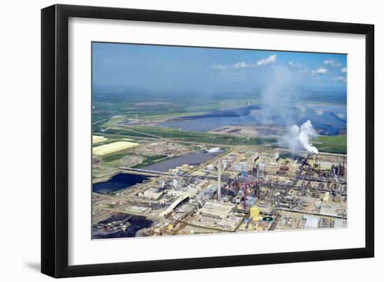 Oil Processing Plant, Athabasca Oil Sands-David Nunuk-Framed Photographic Print