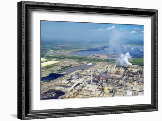 Oil Processing Plant, Athabasca Oil Sands-David Nunuk-Framed Photographic Print