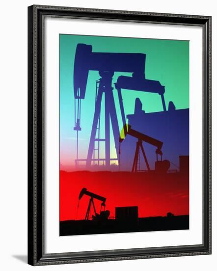 Oil Pumps, Colorado-Chris Rogers-Framed Photographic Print