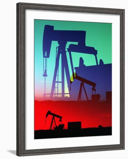 Oil Pumps, Colorado-Chris Rogers-Framed Photographic Print