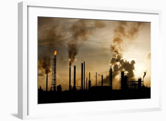 Oil Refinery at Curacao-Paul Souders-Framed Photographic Print