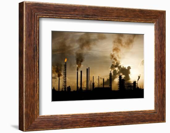 Oil Refinery at Curacao-Paul Souders-Framed Photographic Print