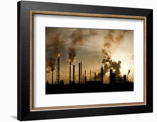 Oil Refinery at Curacao-Paul Souders-Framed Photographic Print