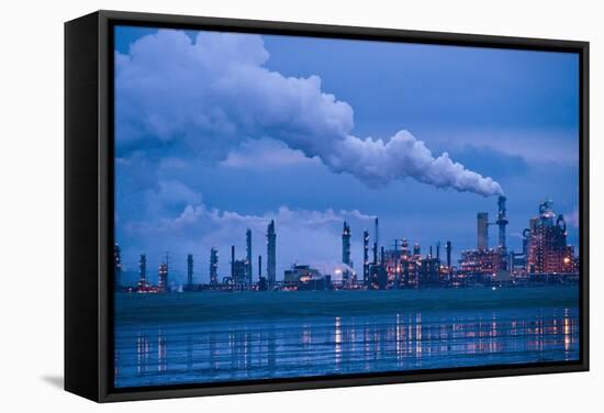 Oil Refinery At Dusk-David Nunuk-Framed Premier Image Canvas