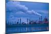 Oil Refinery At Dusk-David Nunuk-Mounted Photographic Print