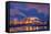 Oil Refinery At Night-David Nunuk-Framed Premier Image Canvas