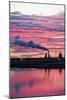 Oil Refinery At Sunset-David Nunuk-Mounted Photographic Print