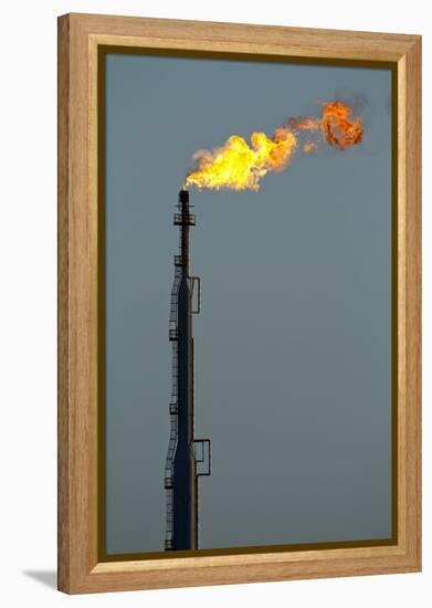 Oil Refinery Gas Flare at Aruba-Paul Souders-Framed Premier Image Canvas