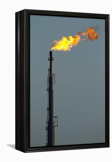 Oil Refinery Gas Flare at Aruba-Paul Souders-Framed Premier Image Canvas