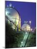 Oil Refinery Storage Tanks-Paul Rapson-Mounted Photographic Print