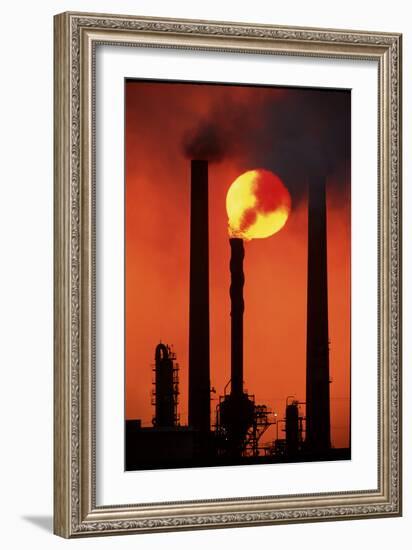 Oil Refinery-David Nunuk-Framed Photographic Print