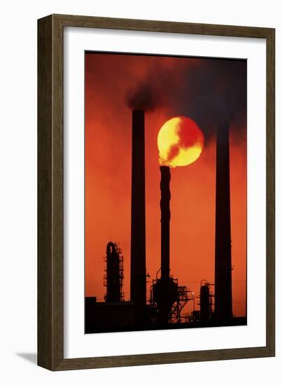 Oil Refinery-David Nunuk-Framed Photographic Print