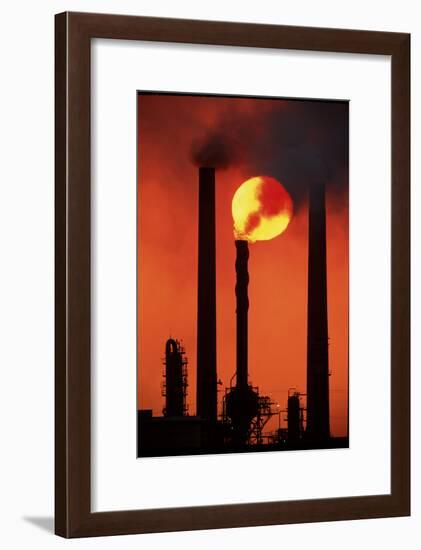 Oil Refinery-David Nunuk-Framed Photographic Print