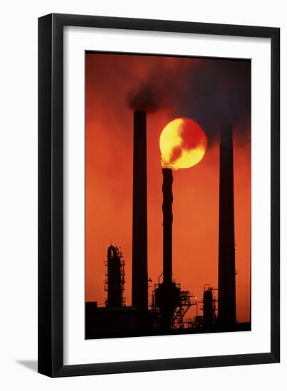 Oil Refinery-David Nunuk-Framed Photographic Print