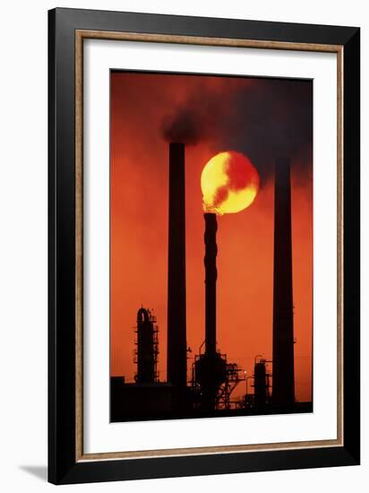 Oil Refinery-David Nunuk-Framed Photographic Print