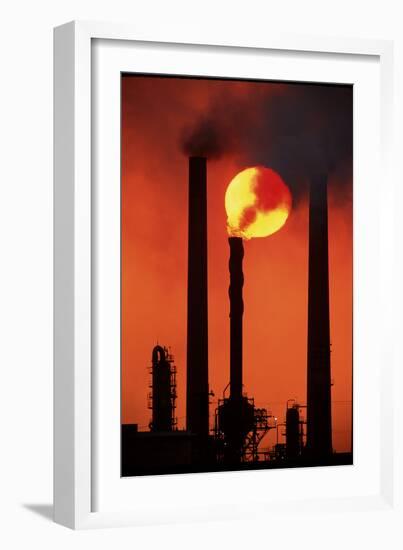 Oil Refinery-David Nunuk-Framed Photographic Print