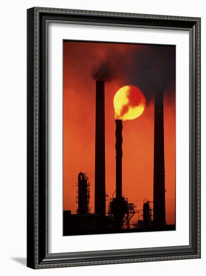 Oil Refinery-David Nunuk-Framed Photographic Print